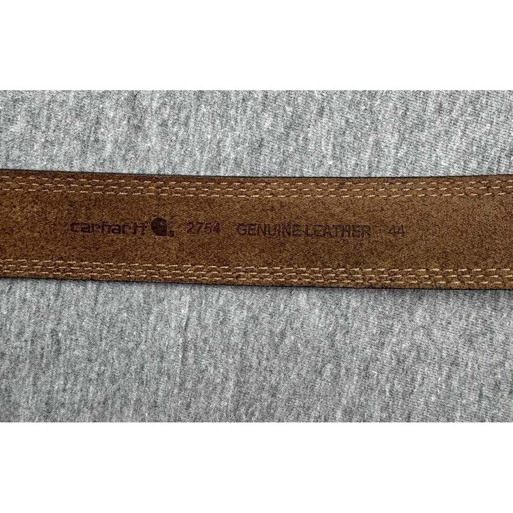 CARHARTT Belt Brown Full Grain Leather 2754-20‎ Men's Roller Belt Sz 44